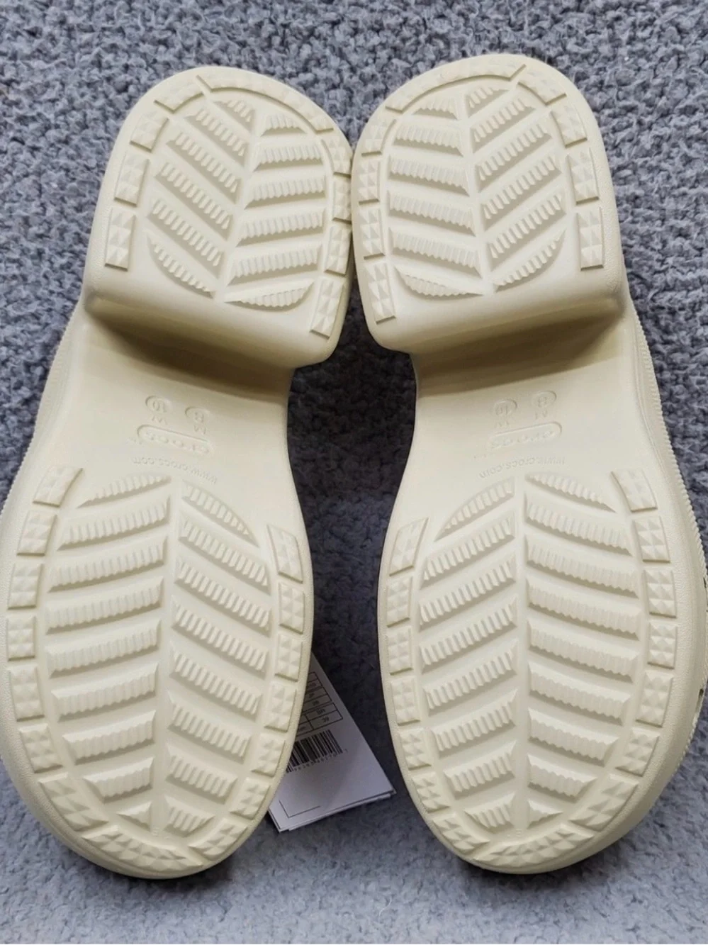 Crocs Siren Clog Womens Size 8 Bone (Beige) 3.5" Heel Slip On 208547-2Y2 - Picture 6 of 6